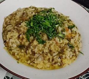 Vegetable Khichdi at The 7 Life Cafe in Rishikesh