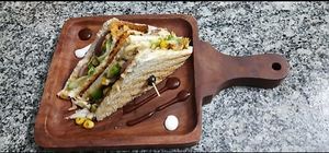 Tomato Cheese Sandwich at The 7 Life Cafe in Rishikesh