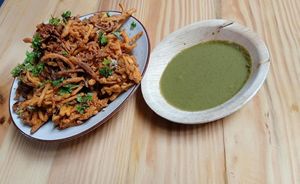 Indian Style Pakoda at The 7 Life Cafe in Rishikesh
