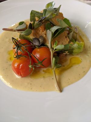 Main course at L'Arpège in Colmar