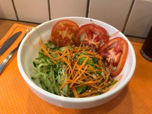 Salad at Broto de Primavera in Sao Paulo