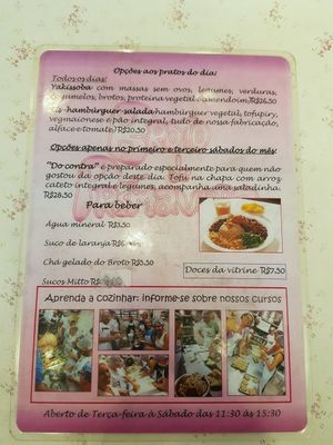 Menu 2 at Broto de Primavera in Sao Paulo