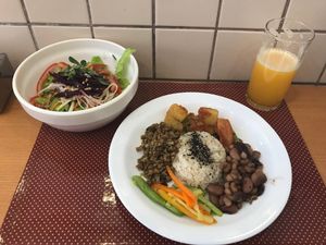 Meal of the day at Broto de Primavera in Sao Paulo