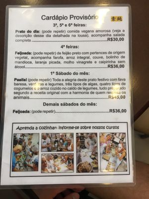 Updated menu 2/2 at Broto de Primavera in Sao Paulo