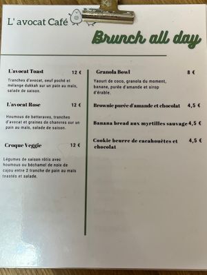 Menu 1/3)  at L'avocat Cafe in Lyon