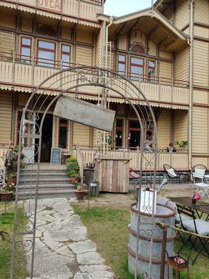 Entrance at Trädgården Svea in Hjo