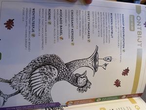 Breakfast menu  at De Waldhoorn in Otterlo