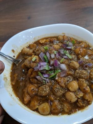 Samosa Chaat at Kulcha Express in Ilford