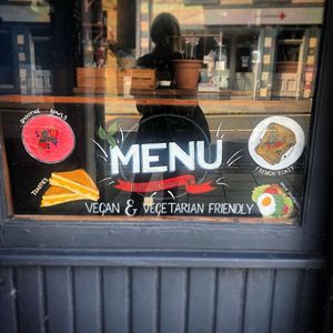 Vegan options  at Three Hills Coffee Roastery in Selkirk