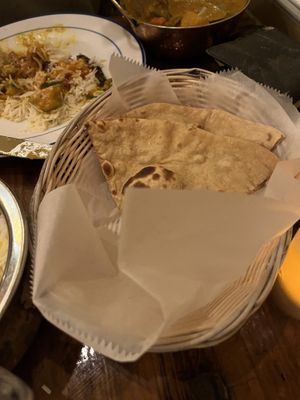 Roti   at Karavalli in Saratoga Springs