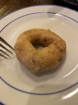 The lentil donut ❤️  at Karavalli in Saratoga Springs