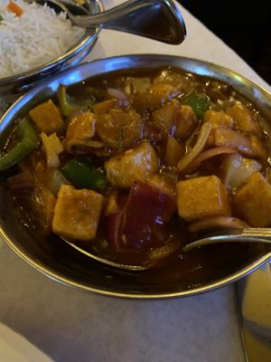 Tofu Manchurian at Karavalli in Saratoga Springs