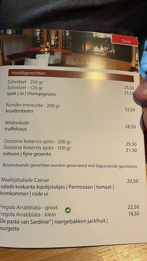 New menu oct 2025 at Paviljoen Lutterzand in De Lutte