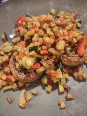 Gefüllte Pilze at Da Nicola in Grunstadt