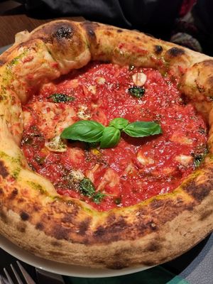 Vegane Pizza at Da Nicola in Grunstadt