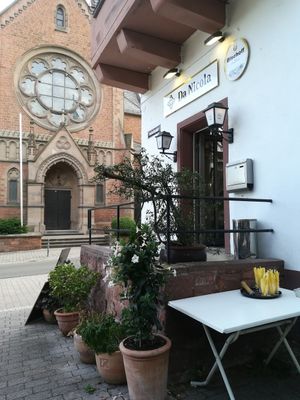 Eingang at Da Nicola in Grunstadt