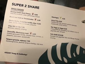 Deze kunnen allemaal vegan (vegan kaas) at Osorio World's Kitchen in Ameland