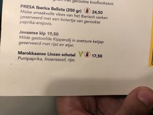 Heerlijke linzen schotel  at Osorio World's Kitchen in Ameland