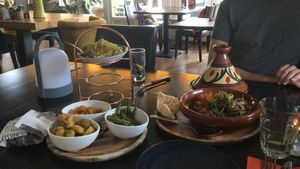 Roti and I think a tajine  at Osorio World's Kitchen in Ameland