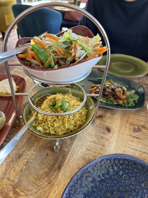 Gebakken rijst en gebakken groenten   at Osorio World's Kitchen in Ameland