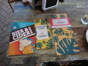 Beverages at Osorio World's Kitchen in Ameland