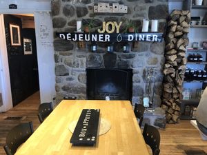 Inside at Vege & Joy in Saint-sauveur