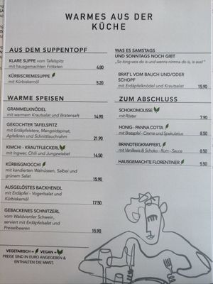 Warm dishes at Heuriger Steinschaden in Langenlois