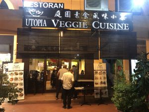 Seen from outside  at Utopia Veggie Cuisine in Kuala Lumpur
