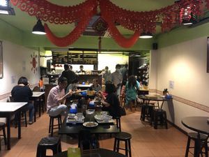 Seen from inside  at Utopia Veggie Cuisine in Kuala Lumpur