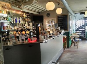 The bar at Cafe O'Flanagans in Koege