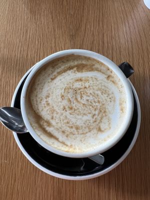 Soy flat white  at Heritage Coffee in Dunedin