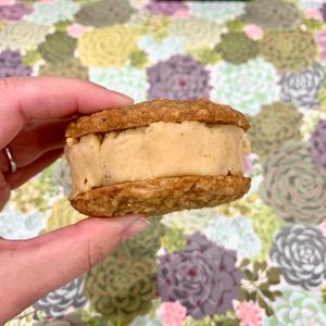 Fall special: Vegan Pumpkin-Oatmeal ice cream sandwich. at Bartleby's Ice Cream in Chicago