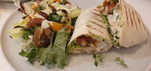 Spicy Mexican wrap at LoveUrth 러브얼스 in Busan