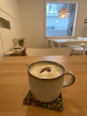 Black bean latte   #Veganuary at LoveUrth 러브얼스 in Busan