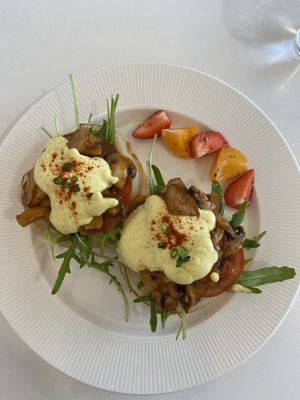 Mushroom Benedict!  at LoveUrth 러브얼스 in Busan