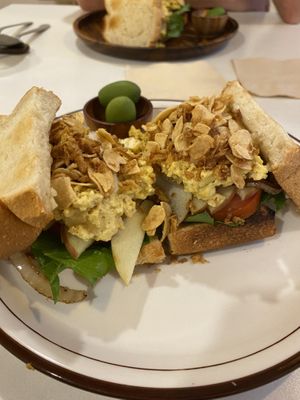 The egg sandwich (delicious)   at LoveUrth 러브얼스 in Busan