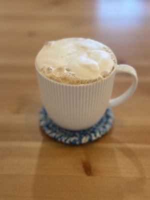 Vegan earl grey milk teaa #Veganuary at LoveUrth 러브얼스 in Busan