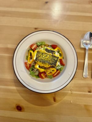 Rice noodle perilla salad  at LoveUrth 러브얼스 in Busan