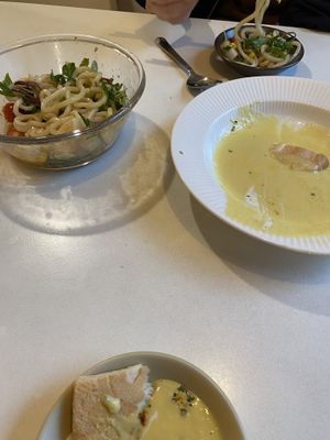 Noodle salad and soup  at LoveUrth 러브얼스 in Busan