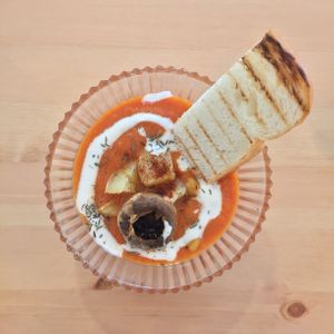 Tomato soup at LoveUrth 러브얼스 in Busan