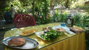 Having vegan breakfast at Paradise Adrasan in Kumluca