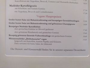 Vegane Auswahl at Löffel's Landhaus in Muenstermaifeld