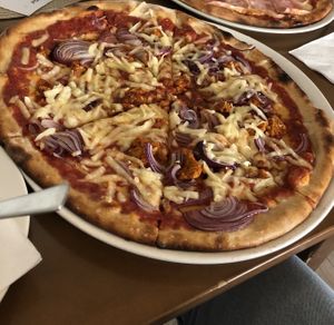 vegan Pizza Salsiccia  at Pizzeria Primavera in Bratislava