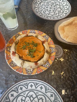 Muhammara hummus   at Harissa in Almaty
