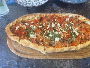 Vegan Pide   at Harissa in Almaty