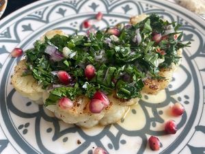 Cauliflower Steak at Harissa in Almaty