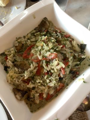 Vegan risotto   at La Unión in Puente Viesgo