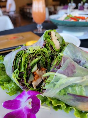 Vegan Garden Wrap.  at Zabb Thai Cuisine Newport Beach in Newport Beach
