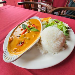 Vegan Panang Curry at Zabb Thai Cuisine Newport Beach in Newport Beach