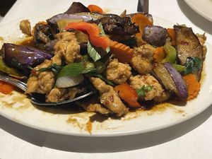 Spicy Eggplant!  at Zabb Thai Cuisine Newport Beach in Newport Beach